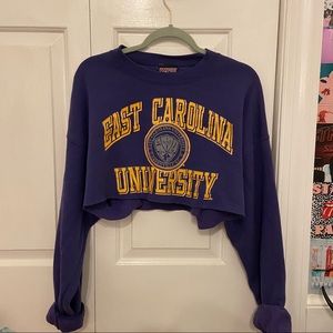 east carolina cropped crew